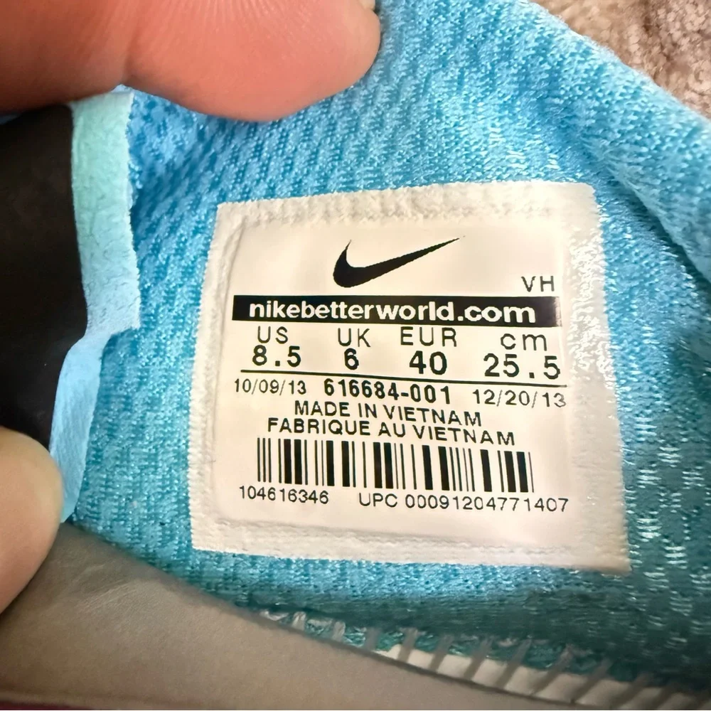 Nike FS Lite Running Shoes Black Low Top Lace Up Women’s Size 8.5 - Picture 8 of 8